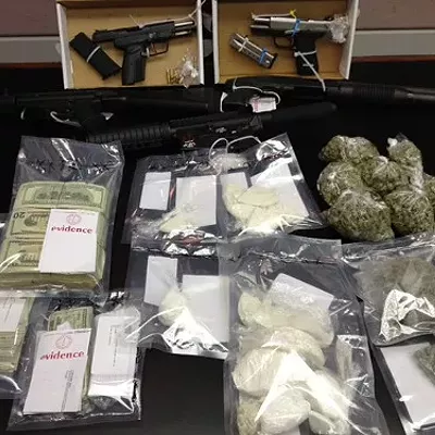 Image: That's a whole crap ton of crack & guns