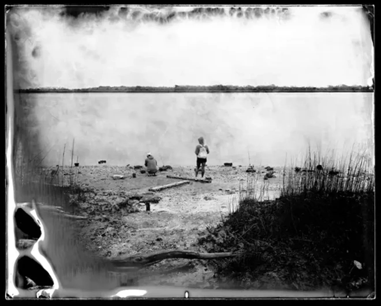 Michael Kolster (American, b. 1963); Fishing at McQueen&rsquo;s Island, Savannah, Georgia, 2014; 7 3/8 x 9 3/16 inches; from the River series, 2011-2014; ambrotypes; courtesy and &copy;Michael Kolster