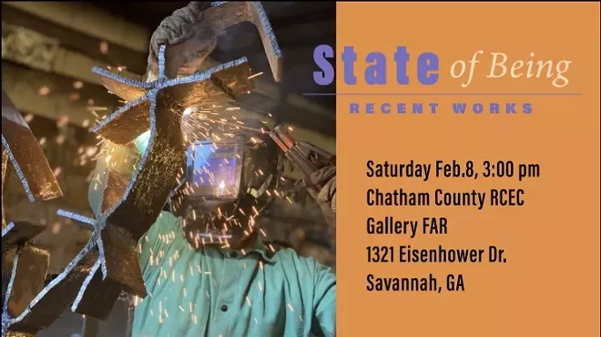 Image: Opening reception for Josh Gary sculpture installation