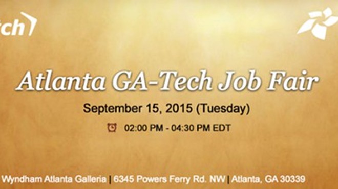 Atlanta, GA – Tech Job Fair – Sep 15, 2015