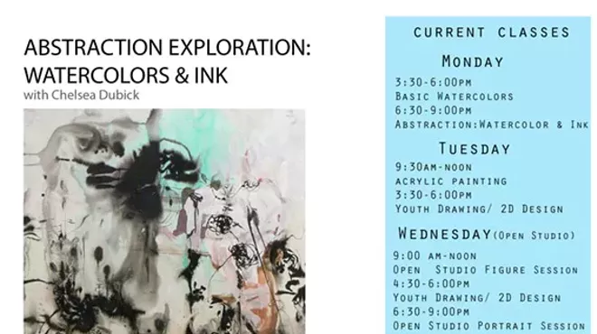Image: Exploration in Abstraction with Watercolor & Inks