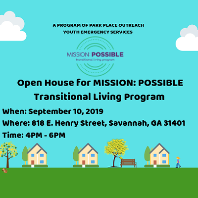 Park Place Outreach Mission: Possible Transitional Living Program Open House