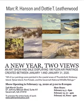 Image: A New Year, Two Views: 31 Days of Painting the Georgia Coast En Plein Air