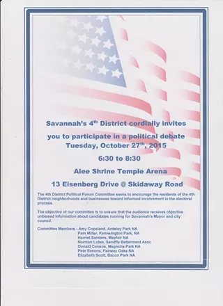 Image: 4th District Political Forum & Debate