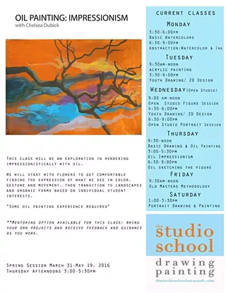 Image: Oil Impressionism Class