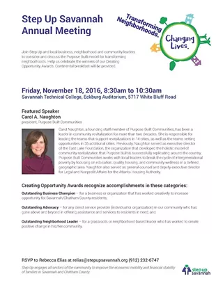 Image: Step Up Savannah Annual Meeting