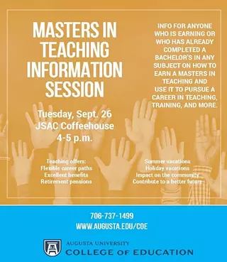 Image: Master of Arts in Teaching Information Session