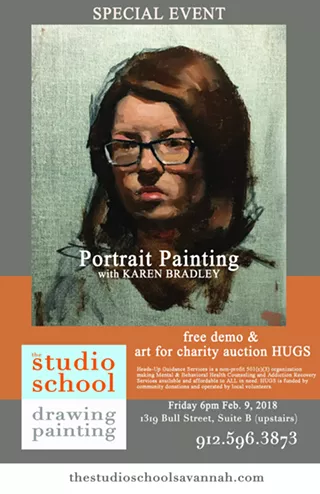 Image: Free Portrait Painting Demo, Art Auction