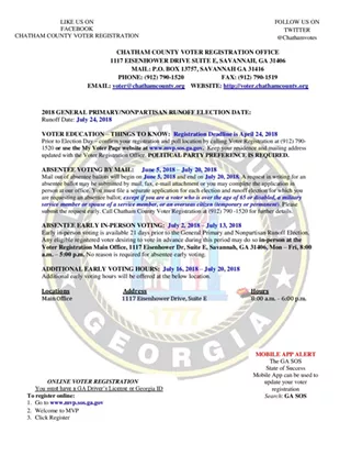 Image: Advance Voting - General Primary Runoff Election