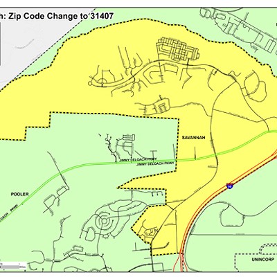 Zip code change from Pooler to Savannah completed