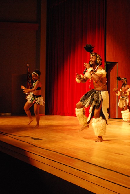 Zulu dancers at Armstrong