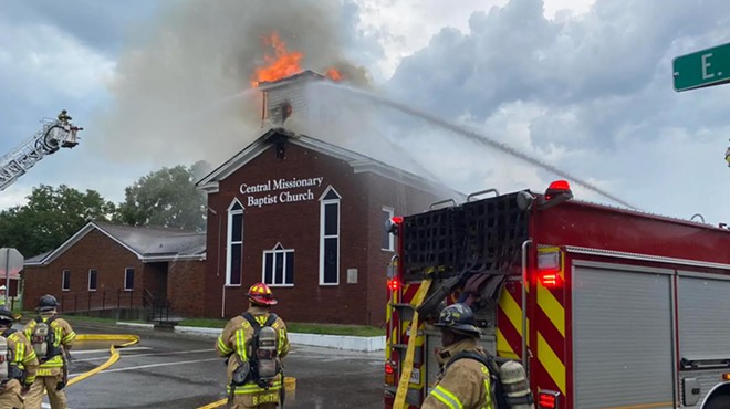 102-year-old church’s steeple, roof destroyed in fire caused by lightning strike