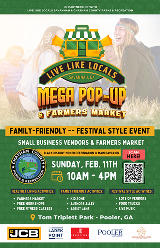 Image: Author Alley at Mega Pop Up and Farmers Market-Live Like Locals Savannah