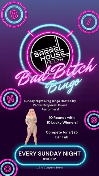 Image: Bad B!tch Drag Bingo @ Barrelhouse South