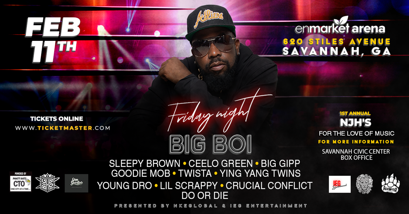 BIG BOI LIVE @ THE NEW ENMARKET ARENA