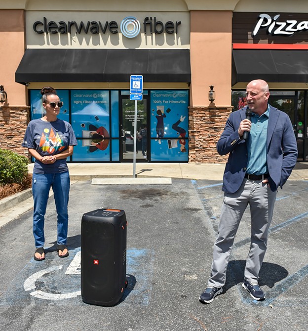 Clearwave Fiber's Hinesville, GA Customer Experience Center Grand Opening Ribbon Cutting