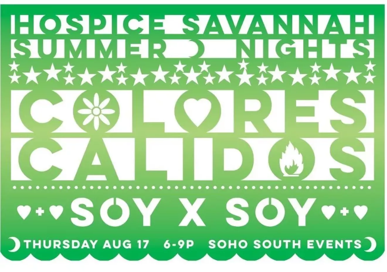 Colores Calidos, 8/17 @6pm