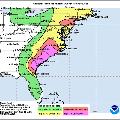 DEBBY: Tuesday updates