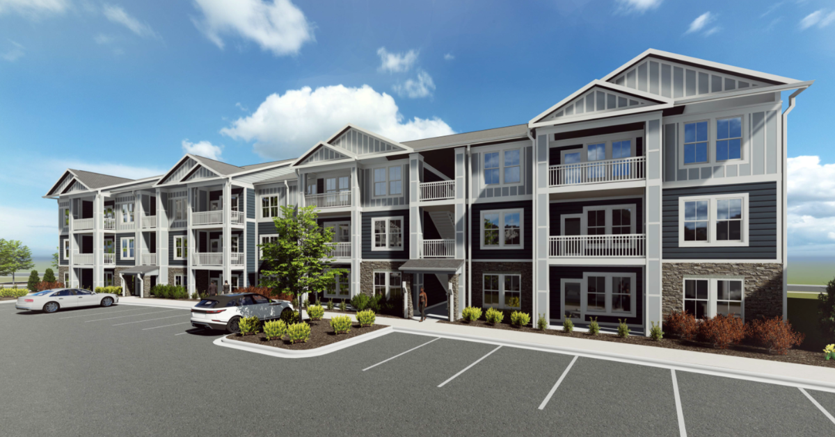 Rendering of the proposed “Madison Oglethorpe” multifamily development as provided by Madison Communities.