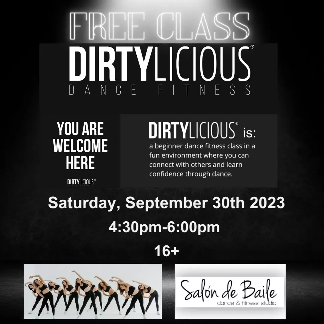 Free Dirtylicious Class at Salon de Baile Dance & Fitness Studio Pooler, GA