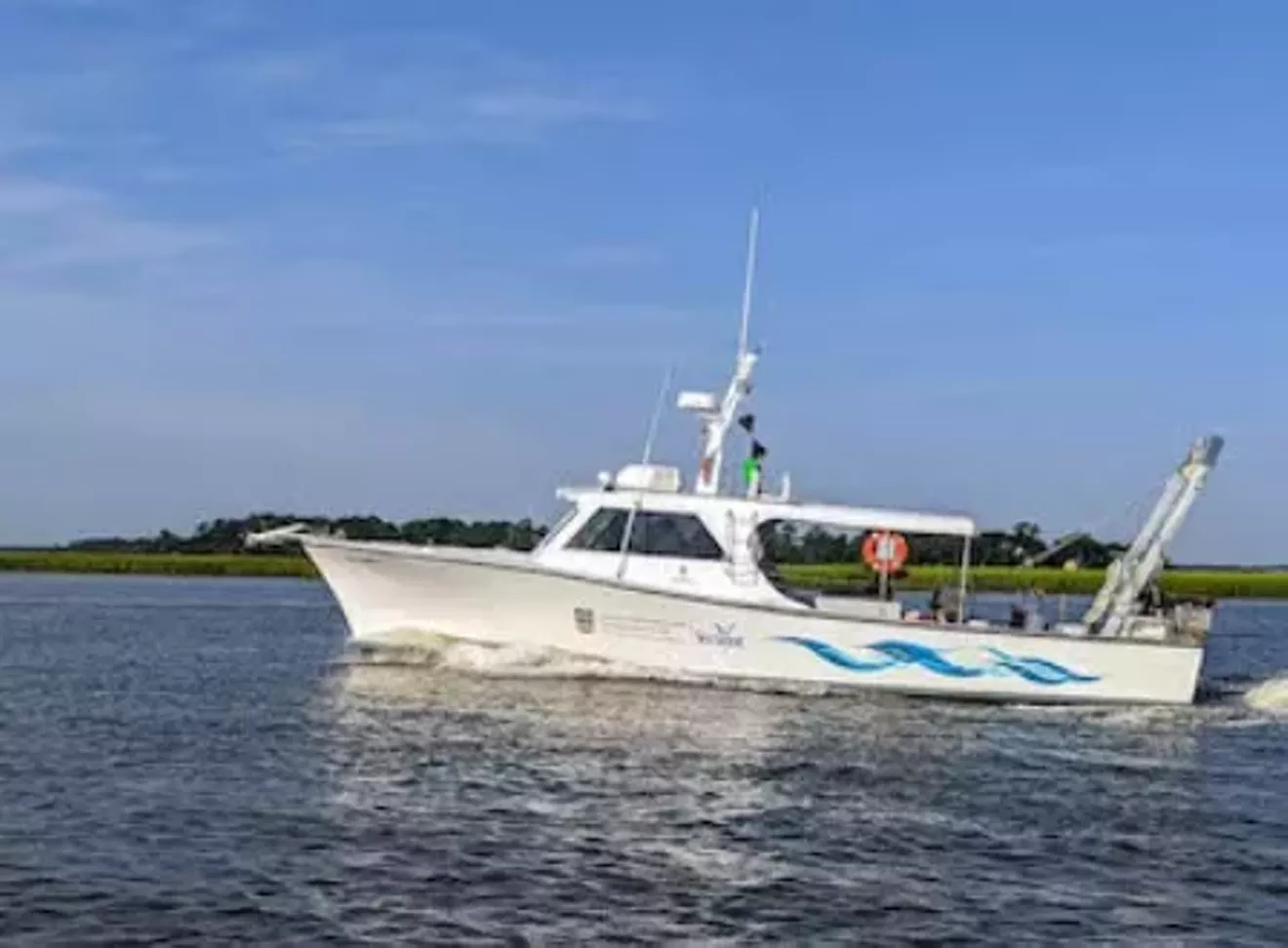 The R/V Sea Dawg is a research and educational vessel at the UGA Marine Education Center and Aquarium.