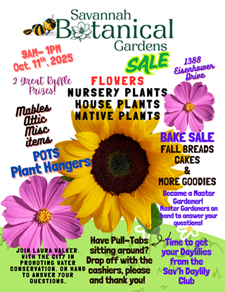 Image: Fall Plant Sale ~ A fundraiser for Savannah Botanical Gardens