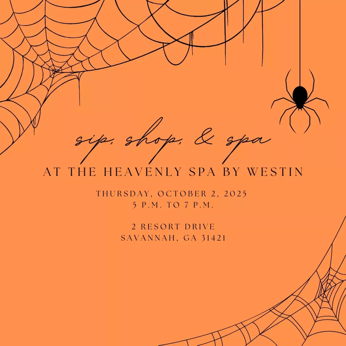 Sip, Shop, Spa is back this fall! Join us on October 2 from 5 pm to 7 pm