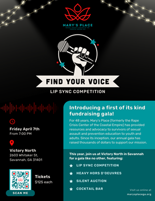 Image: &ldquo;Find Your Voice&rdquo; Lip Sync Competition and Gala hosted by Mary&rsquo;s Place Sexual Assault Center of the Coastal Empire