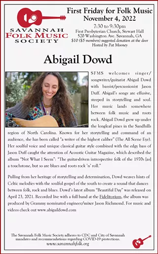 Image: First Friday for Folk Music Concert - Abigail Dowd