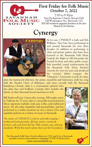 Image: First Friday for Folk Music - Cynergy in Concert