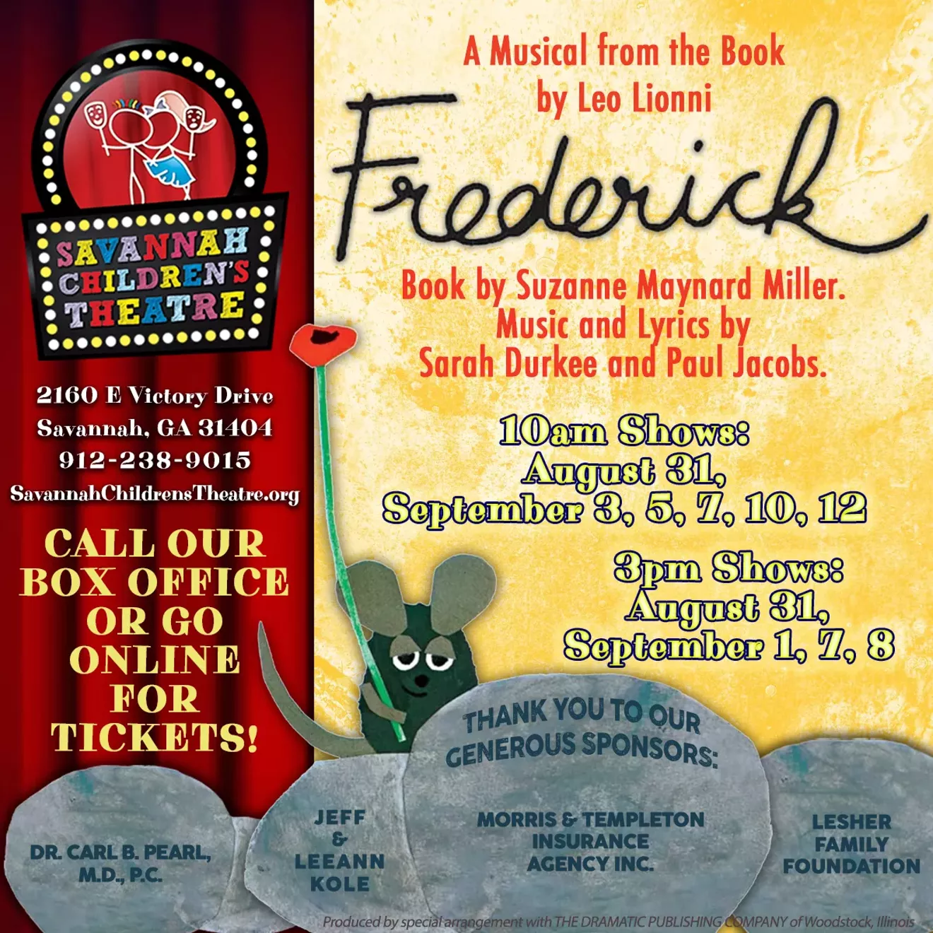 Frederick at Savannah Children's Theatre