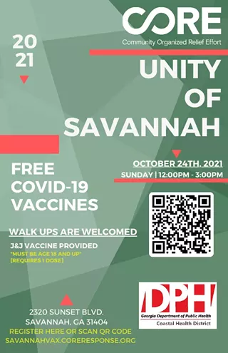 Image: Free Covid-19 Vaccine Clinic at Unity of Savannah