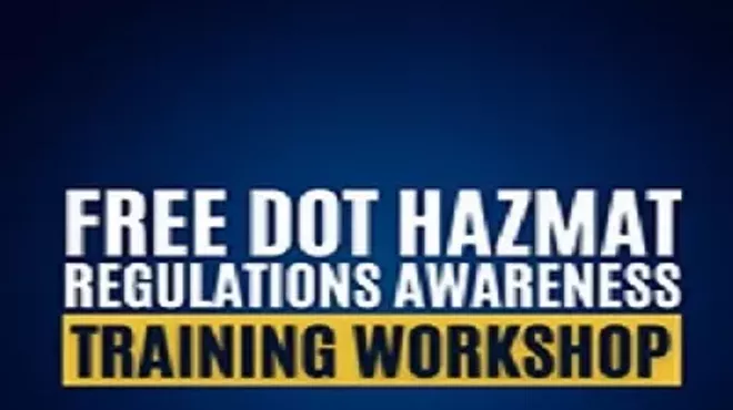 Image: FREE DOT Hazardous Materials Regulations Awareness Training Workshop