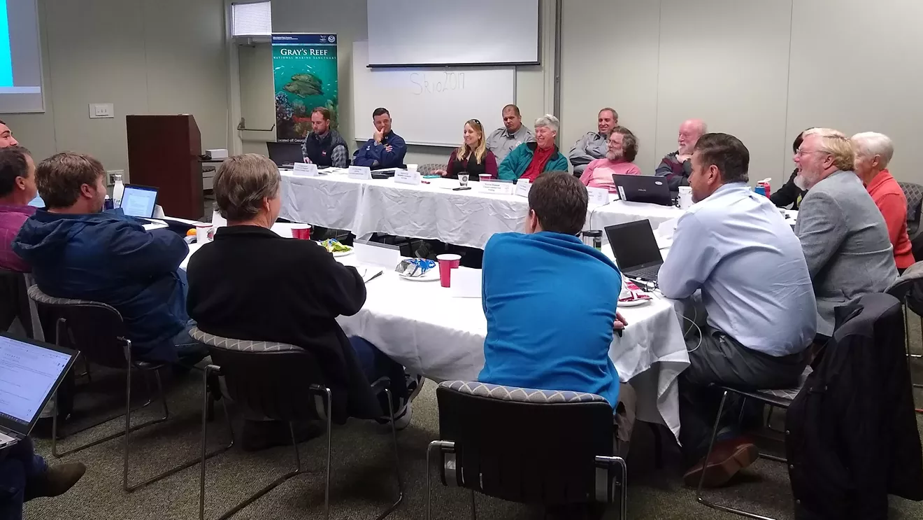 The Gray's Reef National Marine Sanctuary Advisory Council meets regularly to discuss topics pertaining to coastal waters and the sanctuary