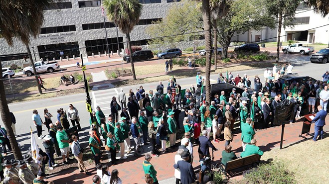 HERE'S TO  200 MORE! Historical Marker Unveiled Honoring 200th Savannah St. Patrick's Day Parade