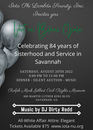 Image: Iota Phi Lambda Sorority Inc. - Nu Chapter Vert en Blanc Gala