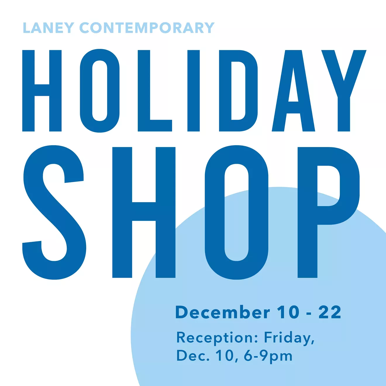 Reception Dec. 10th, 6-9pm