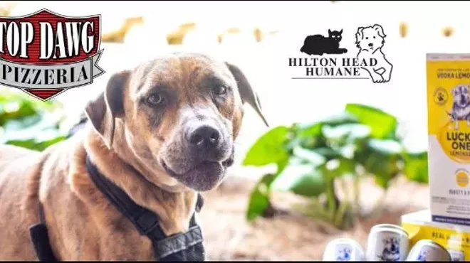Image: Lucky One Launch Party & Pet Adoption Event at Top Dawg Pizzeria on Hilton Head