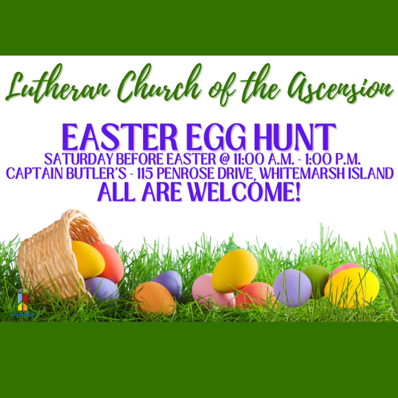 Lutheran Church of the Ascension Egg Hunt & Cookout