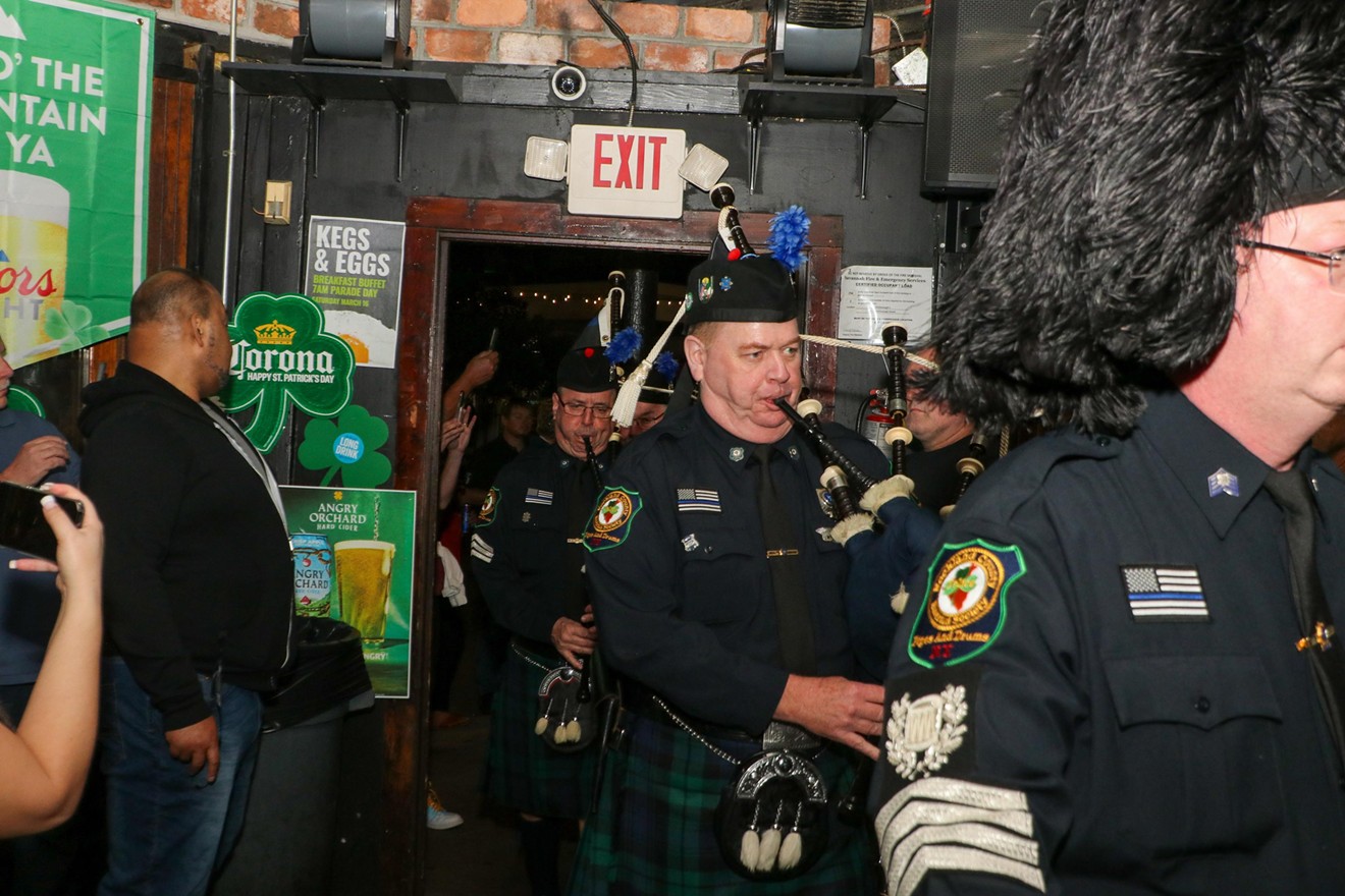 McDonough's Bar Welcomes Rockland County Emerald Society Pipes & Drums