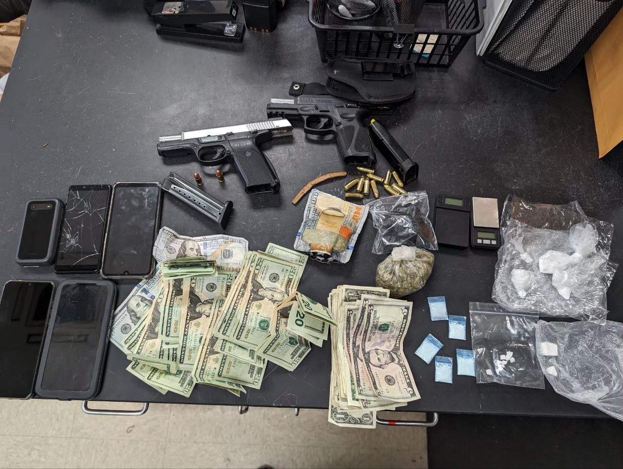 Items seized by SPD officers in a 2024 "Total Focus Operation"