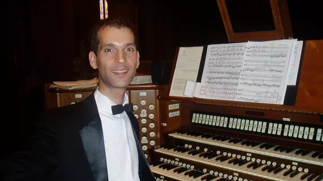 Image: Organist Andre Rakus at The Arts at Messiah 2024