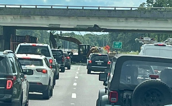 Portions of Chatham Parkway, I-16 closed for weekend after excavator hit overpass Thursday (2)