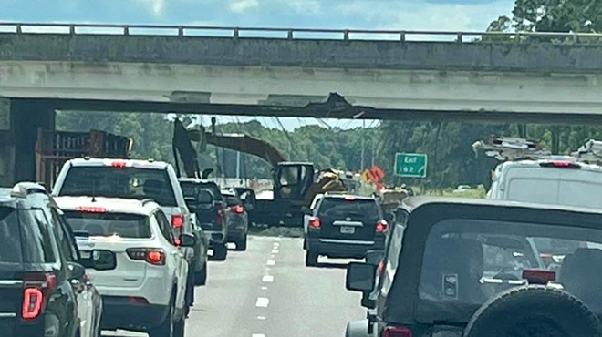 Portions of Chatham Parkway, I-16 closed for weekend after excavator hit overpass Thursday (2)