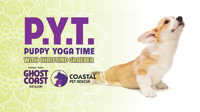 Image: Puppy Yoga at Ghost Coast