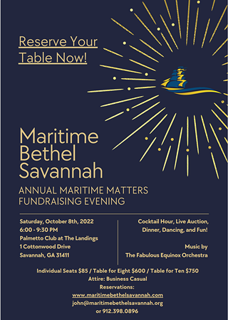 Image: Savannah Maritime Matters 2022 Fundraising Event Hosted by Maritime Bethel Savannah