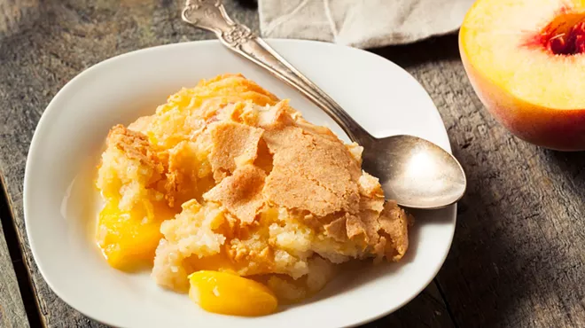 Image: SOUTHERN-STYLE CUP&rsquo;A-CUP&rsquo;A-CUP&rsquo;A PEACH COBBLER