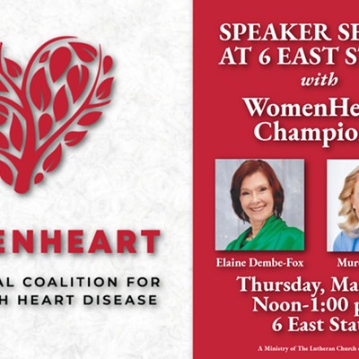 Speaker Series at 6 East State: WomenHeart Champions, Elaine Dembe-Fox & Murem Sharpe