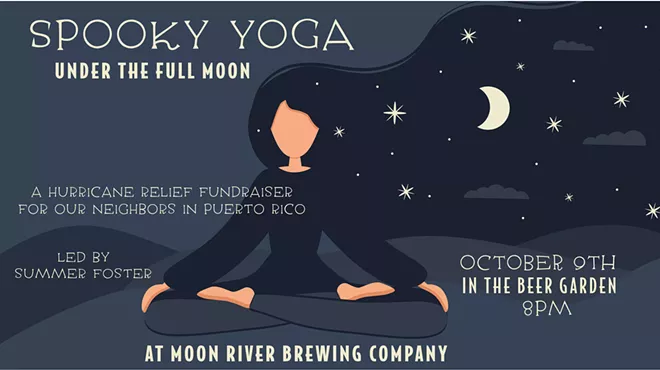 Image: Spooky Yoga Under the Full Moon