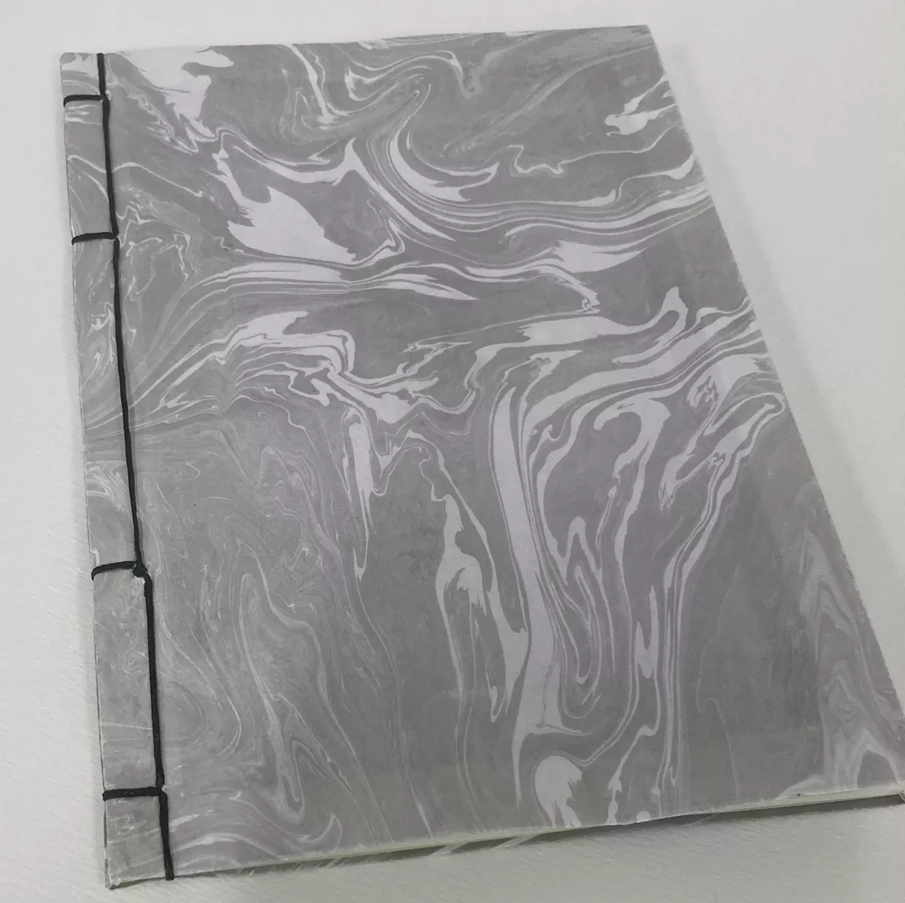 Artist Book with Suminagashi Marbled Cover by Kazumi Wilds